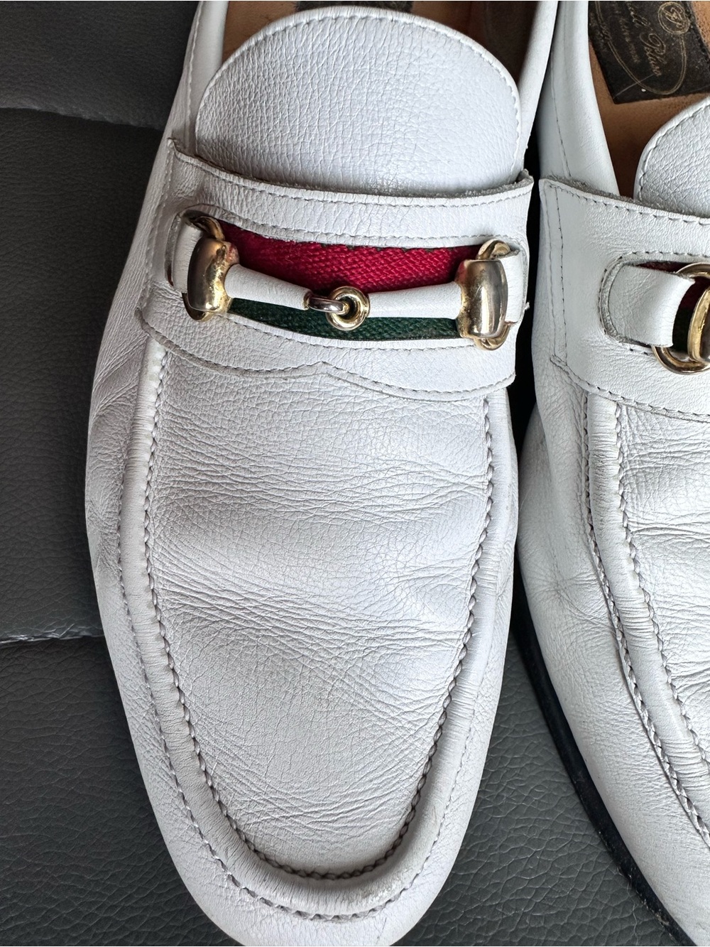 Fratelli Peluso made in Italy men White real leather loafer